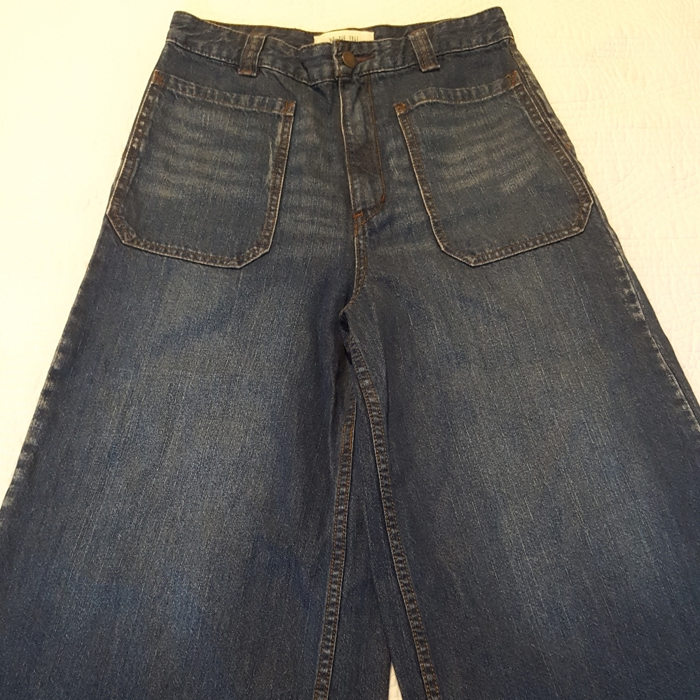 Free People denim culottes